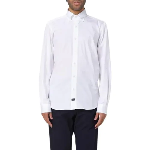 Weiße Casual Hemden , Herren, Größe: XL - Fay - Modalova