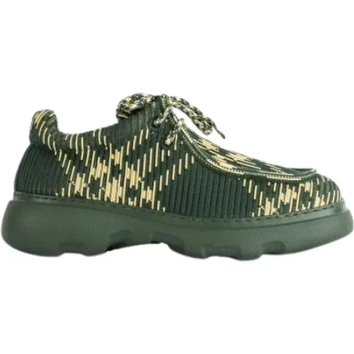 Check woven Creeper shoes , male, Sizes: 10 UK - Burberry - Modalova