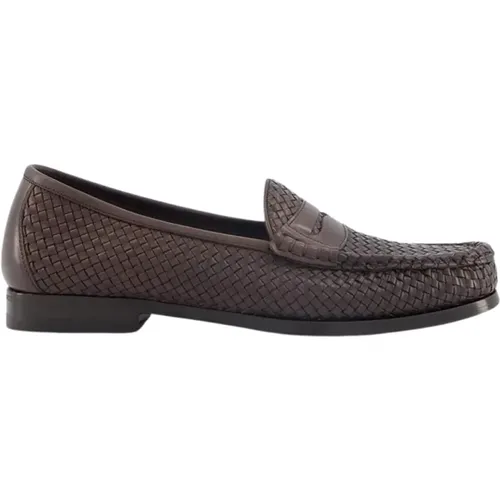 Luxury Woven Leather Loafers , male, Sizes: 7 UK, 9 UK, 8 UK, 5 UK - Tom Ford - Modalova