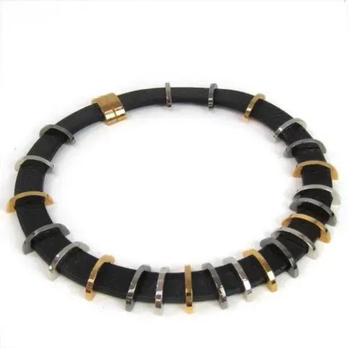 Pre-owned Leather necklaces , female, Sizes: ONE SIZE - Fendi Vintage - Modalova