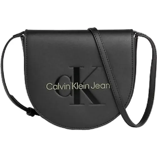 Sculpted Mini Saddle Bag - Timeless Sophistication , female, Sizes: ONE SIZE - Calvin Klein - Modalova