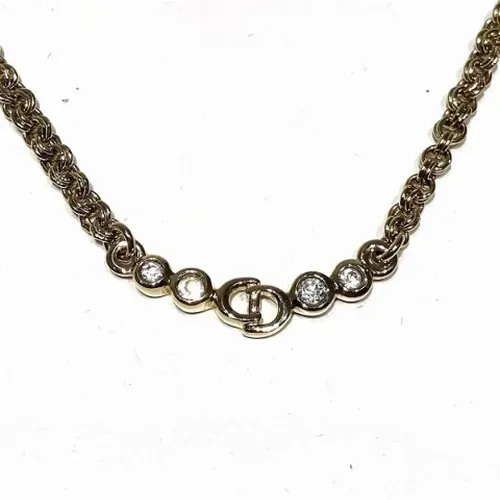 Pre-owned Metal necklaces , female, Sizes: ONE SIZE - Dior Vintage - Modalova