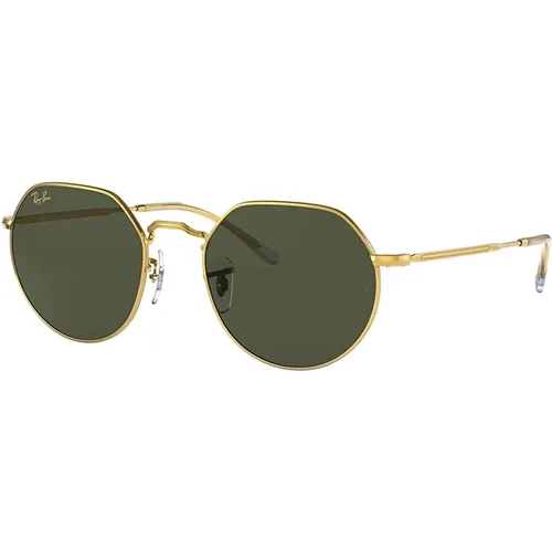 Jack Grüne Sonnenbrille , unisex, Größe: 53 MM - Ray-Ban - Modalova