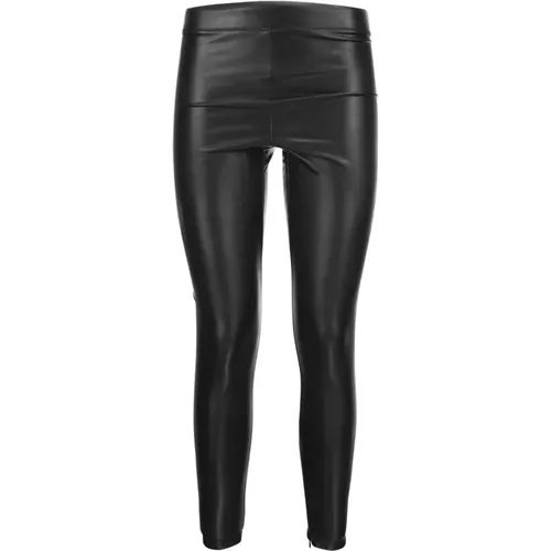 Stilvolle Stretch-Lederleggings , Damen, Größe: 2XS - Michael Kors - Modalova