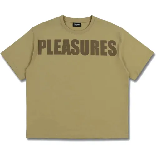 Braunes Erweiterbares Schwergewichts-Hemd , Herren, Größe: 2XL - Pleasures - Modalova
