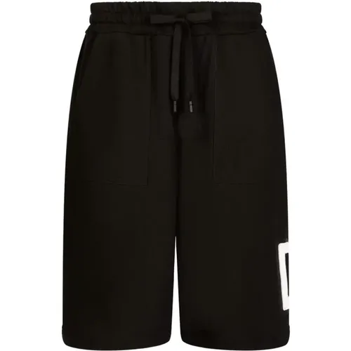 N0000 Nero Bermuda Shorts , Herren, Größe: M - Dolce & Gabbana - Modalova
