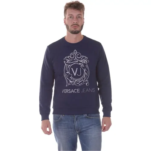 Kapuzenpullover , Herren, Größe: L - Versace Jeans Couture - Modalova