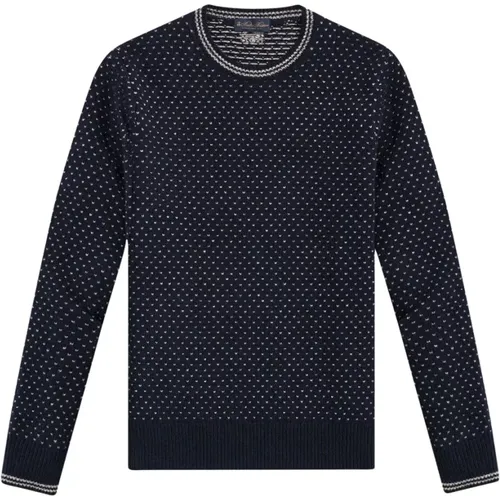 Blauer Wollpullover , Herren, Größe: XL - Brooks Brothers - Modalova