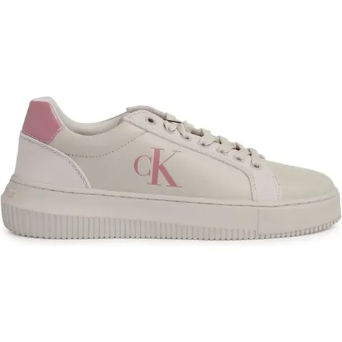 Weiße Sneakers für Frauen Aw24 , Damen, Größe: 36 EU - Calvin Klein - Modalova