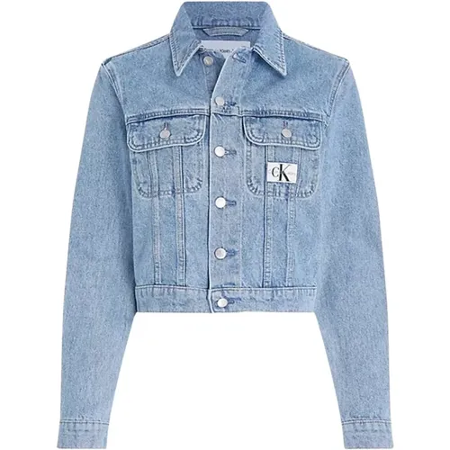 Denim Cropped 90s Jacke - Calvin Klein - Modalova