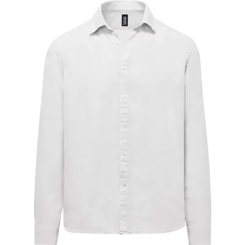 Long-sleeved Linen Shirt , male, Sizes: 2XL, S, M, XL, L - BomBoogie - Modalova
