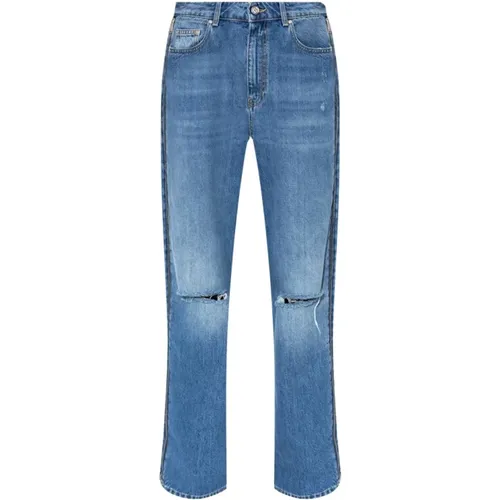 Jeans mit Reißverschlussdetails , Damen, Größe: W26 - Stella Mccartney - Modalova