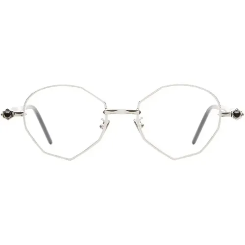 Silberne Runde Brille , Damen, Größe: ONE Size - Kuboraum - Modalova