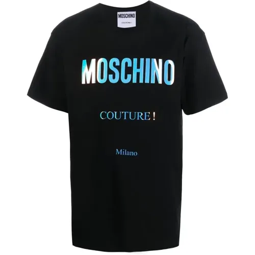 Casual Cotton Short Sleeve T-shirt , male, Sizes: S, XL, M, L - Moschino - Modalova