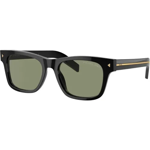 Bold Rectangular Sunglasses Model Pra17S , male, Sizes: 54 MM - Prada - Modalova