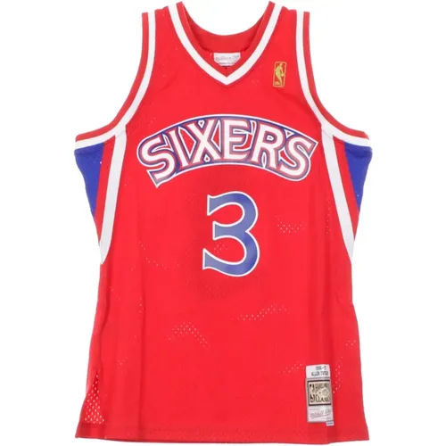 Allen Iverson Swingman Tank Top , Herren, Größe: S - Mitchell & Ness - Modalova