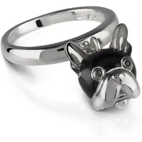 Silver Dog Ring with Spinel , female, Sizes: 55 MM, 51 MM - Chantecler - Modalova