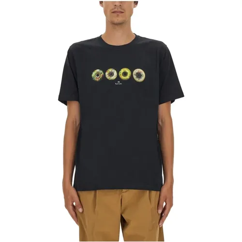 Baumwoll Regular Fit T-Shirt Wheels - PS By Paul Smith - Modalova