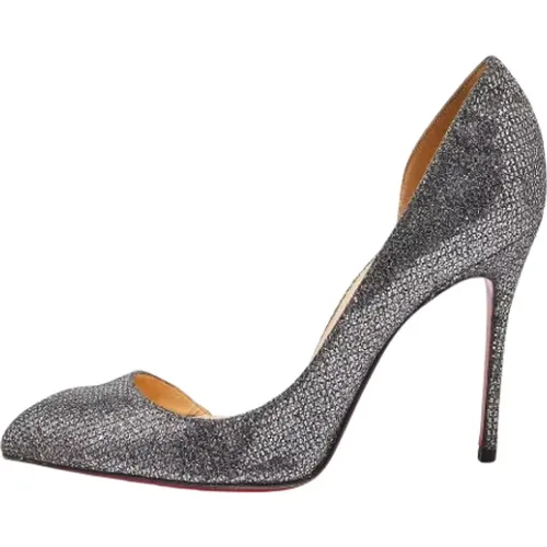 Pre-owned Fabric heels , female, Sizes: 4 UK - Christian Louboutin Pre-owned - Modalova