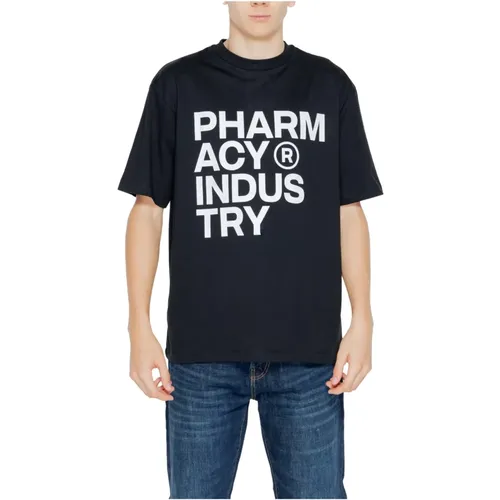 Herren T-Shirt Frühling/Sommer Kollektion , Herren, Größe: M - Pharmacy Industry - Modalova