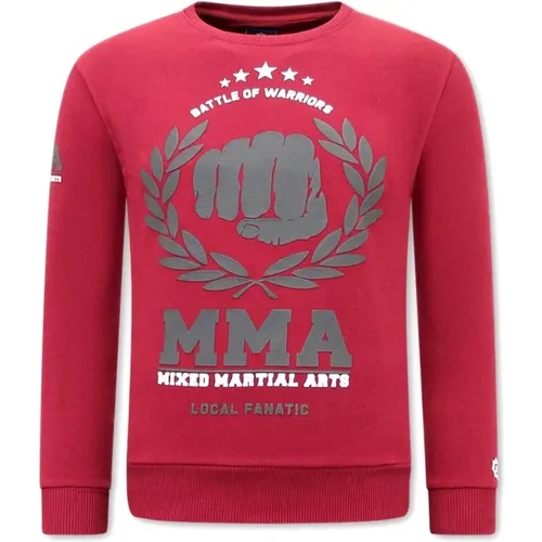 MMA Fighter Sweatshirt Herren , Herren, Größe: L - Local Fanatic - Modalova