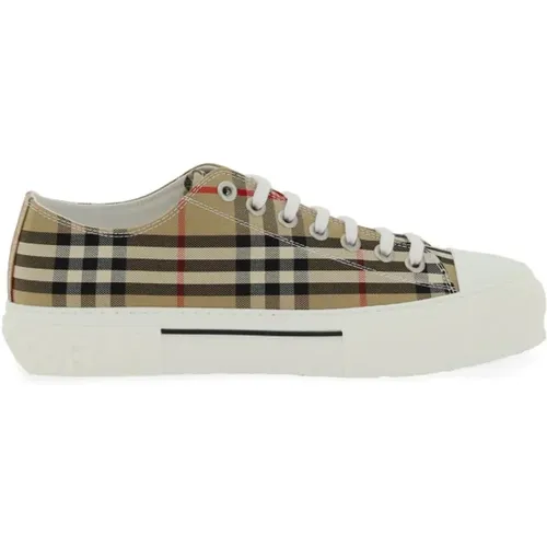 Vintage check canvas sneakers , male, Sizes: 7 UK, 6 UK, 8 UK - Burberry - Modalova