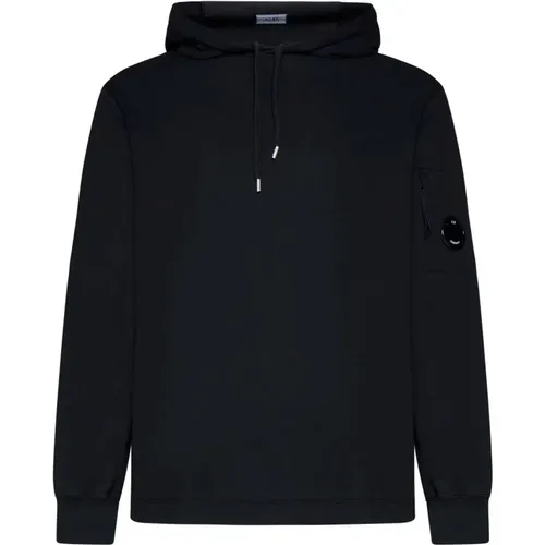 Sweater with Hood Lens Detail , male, Sizes: XL, L, S - C.P. Company - Modalova
