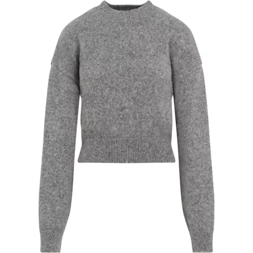 Grauer Alpaka Wollpullover , Damen, Größe: M - Jacquemus - Modalova