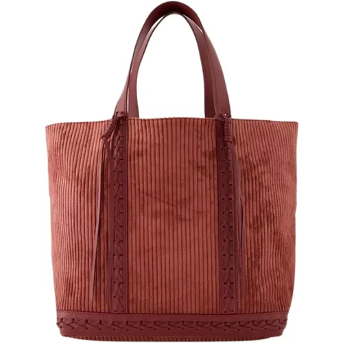 Suede Tote Bag with Magnetic Clasp , female, Sizes: ONE SIZE - Vanessa Bruno - Modalova