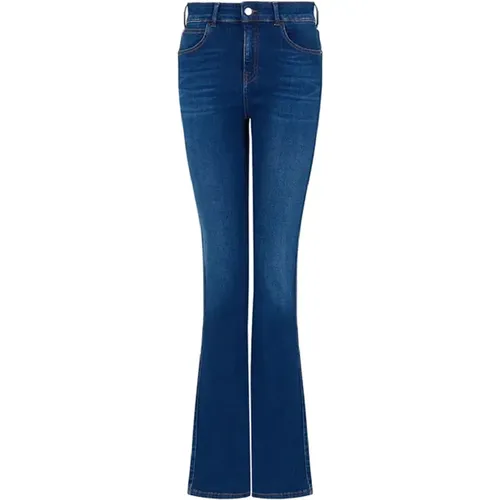 Flared Denim Jeans , female, Sizes: W27, W28, W26 - Emporio Armani - Modalova