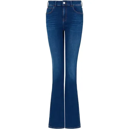 Flared Denim Jeans , female, Sizes: W27, W30, W28, W26 - Emporio Armani - Modalova