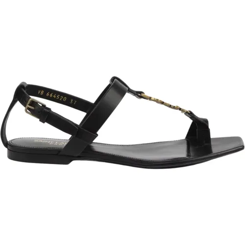 Stilvolle Bequeme Flache Sandalen - Saint Laurent - Modalova