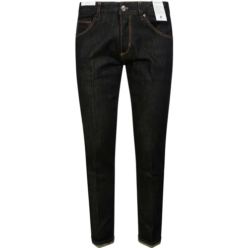 Dark Stretch Denim Reggae Jeans , male, Sizes: W31, W30 - PT Torino - Modalova