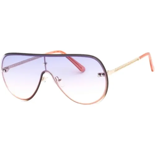 Goldene Metallsonnenbrille für Frauen - Guess - Modalova