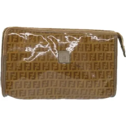 Pre-owned Canvas clutches , female, Sizes: ONE SIZE - Fendi Vintage - Modalova