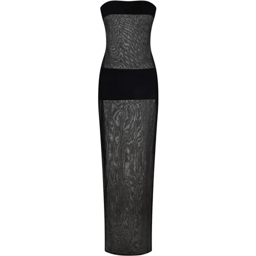 Strapless Jersey Dress , female, Sizes: XS, 2XS - Monot - Modalova
