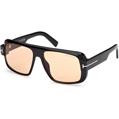 Stilvolle schwarze Sonnenbrille - Tom Ford - Modalova