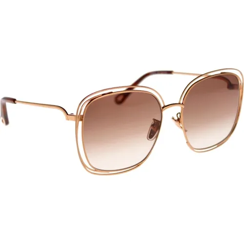 Gradient Lens Sunglasses , female, Sizes: 58 MM - Chloé - Modalova