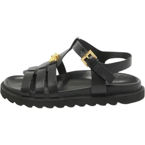 Pre-owned Leather sandals , female, Sizes: 4 UK - Versace Pre-owned - Modalova