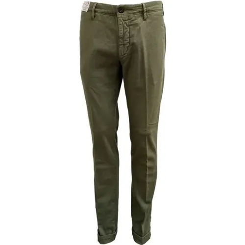 Elastic Slacks Trousers , male, Sizes: W35 - Incotex - Modalova