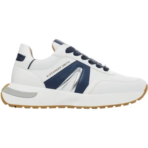 Weiße Hellblaue Runner Sneakers - Alexander Smith - Modalova