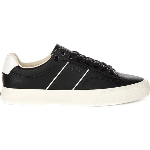 Aiden Tenn Grit Tennis Trainers , male, Sizes: 12 UK, 8 UK, 9 UK, 11 UK, 7 UK, 10 UK - Boss - Modalova