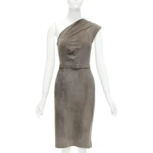 Pre-owned Suede dresses , female, Sizes: S - Ralph Lauren Pre-owned - Modalova