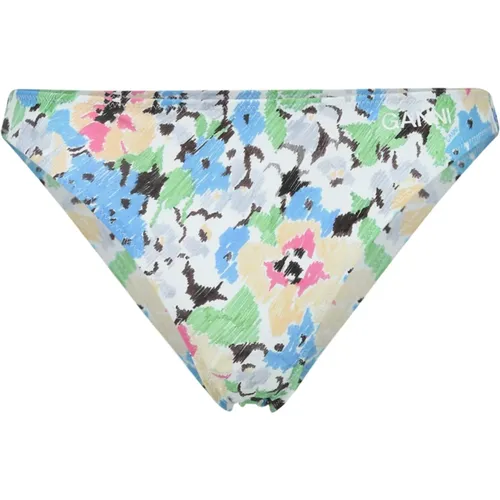 Floral pattern bikini bottoms , female, Sizes: XS - Ganni - Modalova