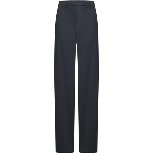 Palazzo Grey Trousers , female, Sizes: L, S, M - Blanca Vita - Modalova