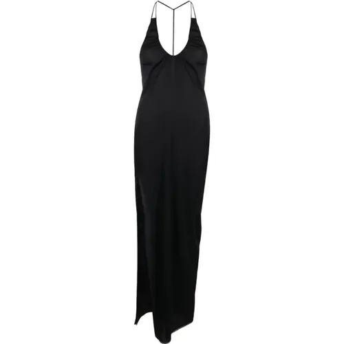 Halterneck Slit Dress , female, Sizes: S, XS - JW Anderson - Modalova