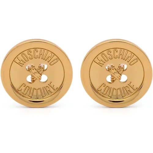 Casual Gold Earrings , female, Sizes: ONE SIZE - Moschino - Modalova