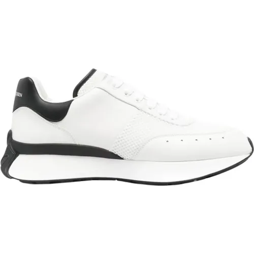 Weiße Chunky Sneakers mit Italienischen Details , Herren, Größe: 42 EU - alexander mcqueen - Modalova