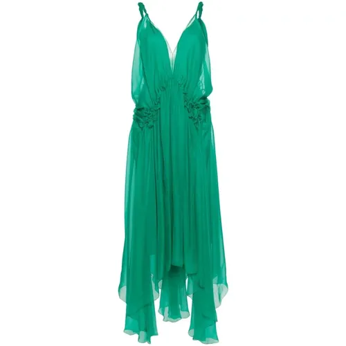 Grünes Kleid Ss24 Alberta Ferretti - alberta ferretti - Modalova