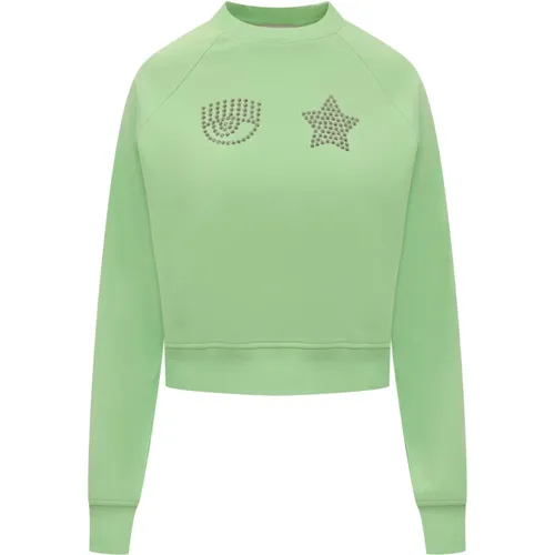 EYE Star Sweatshirt , Damen, Größe: S - Chiara Ferragni Collection - Modalova